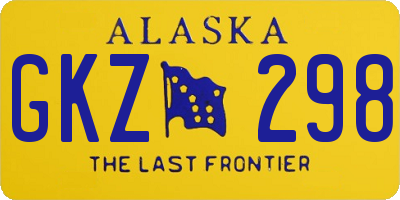 AK license plate GKZ298