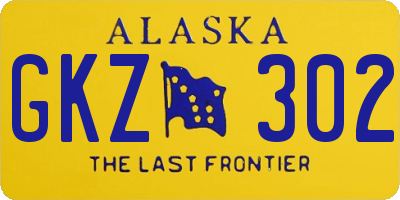 AK license plate GKZ302