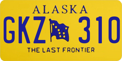 AK license plate GKZ310