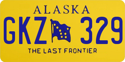 AK license plate GKZ329