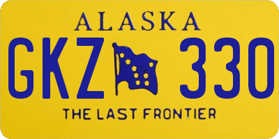 AK license plate GKZ330