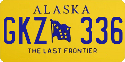 AK license plate GKZ336