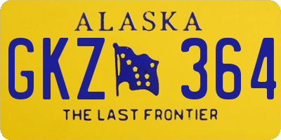 AK license plate GKZ364