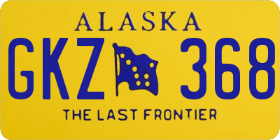 AK license plate GKZ368