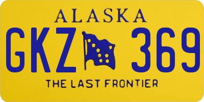 AK license plate GKZ369