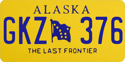 AK license plate GKZ376
