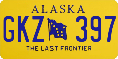 AK license plate GKZ397