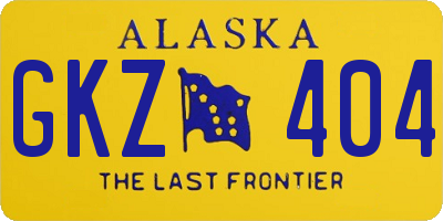 AK license plate GKZ404