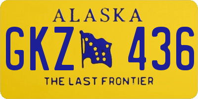 AK license plate GKZ436