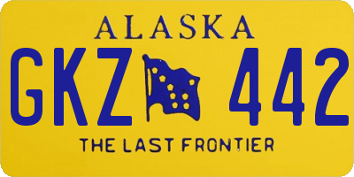 AK license plate GKZ442