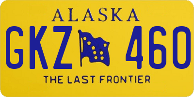 AK license plate GKZ460