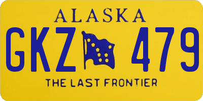 AK license plate GKZ479