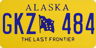 AK license plate GKZ484