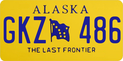 AK license plate GKZ486