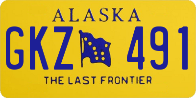 AK license plate GKZ491
