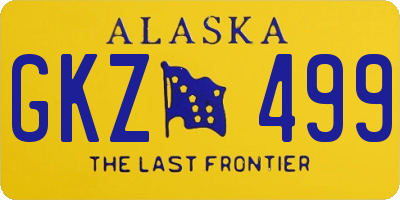 AK license plate GKZ499