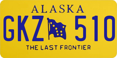 AK license plate GKZ510