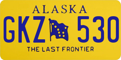 AK license plate GKZ530