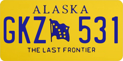 AK license plate GKZ531