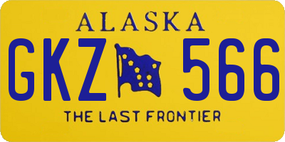 AK license plate GKZ566