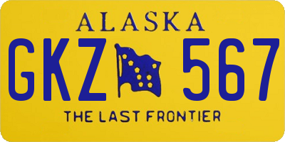 AK license plate GKZ567