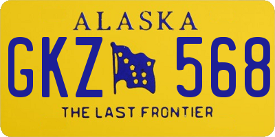 AK license plate GKZ568