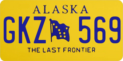AK license plate GKZ569