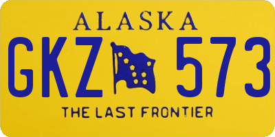 AK license plate GKZ573