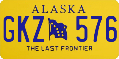 AK license plate GKZ576