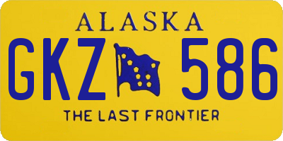 AK license plate GKZ586
