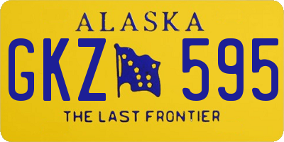 AK license plate GKZ595