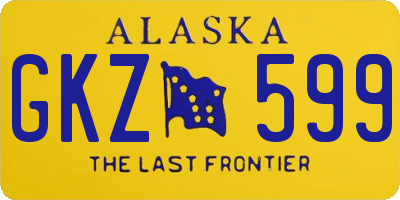 AK license plate GKZ599