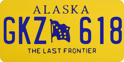AK license plate GKZ618