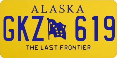 AK license plate GKZ619