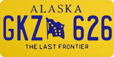 AK license plate GKZ626