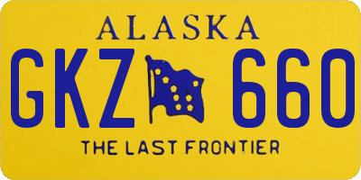 AK license plate GKZ660