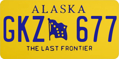 AK license plate GKZ677