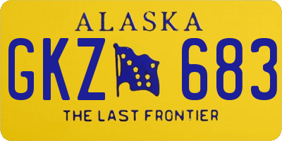 AK license plate GKZ683