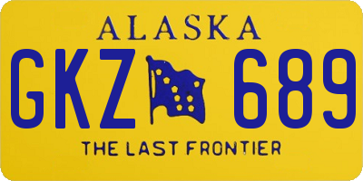 AK license plate GKZ689