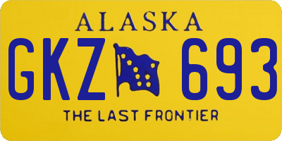 AK license plate GKZ693