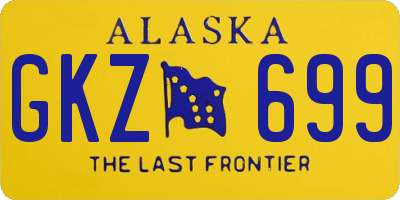 AK license plate GKZ699