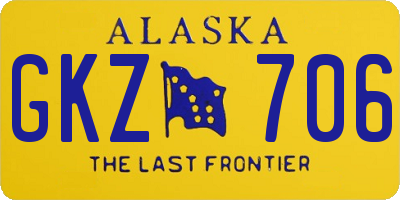 AK license plate GKZ706