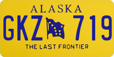 AK license plate GKZ719