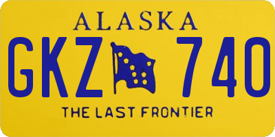 AK license plate GKZ740