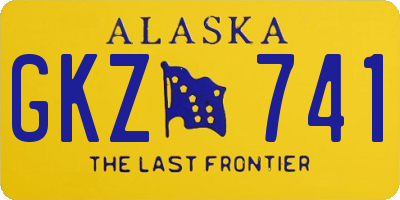 AK license plate GKZ741