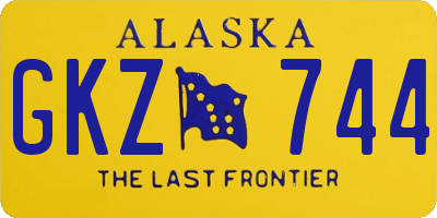 AK license plate GKZ744