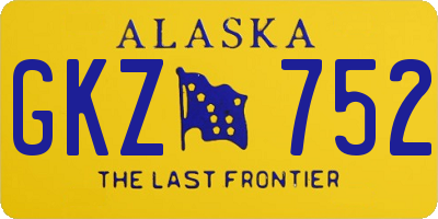 AK license plate GKZ752