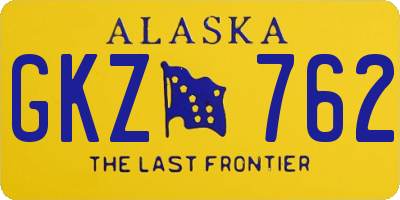 AK license plate GKZ762