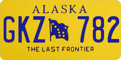 AK license plate GKZ782