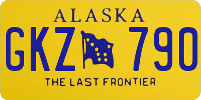 AK license plate GKZ790